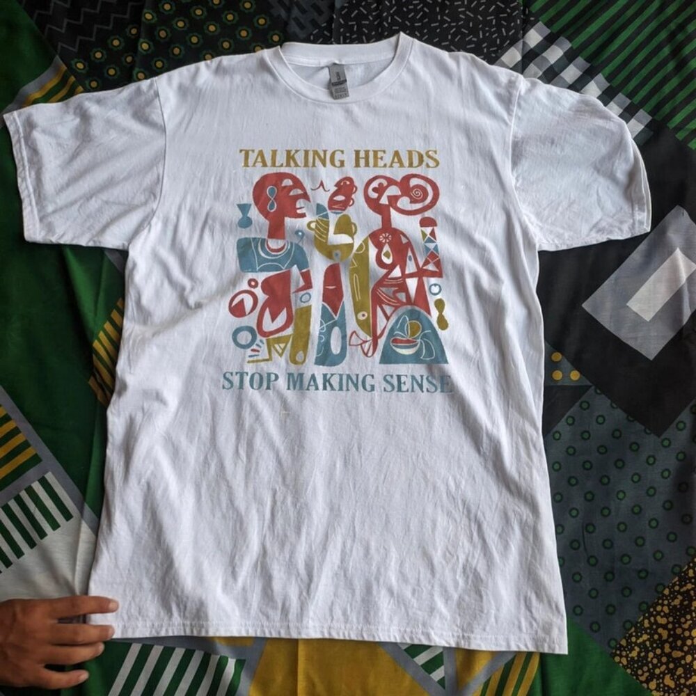 Talking Heads Retro Graphic Rock Band Unisex Streetwear Music Fan T-Shirt 91